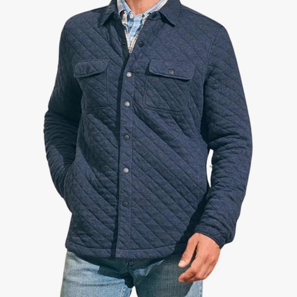 Faherty Epic Quilted Fleece CPO Shirt Jacket - Picture 2 of 15